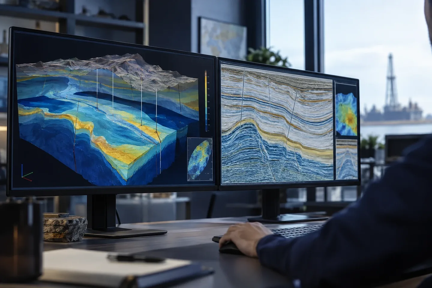 Interpretación de información geológica y modelos del subsuelo