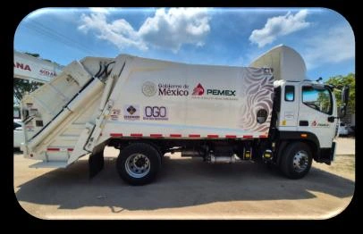 Unidad recolectora y compactadora de basura para servicios comunitarios